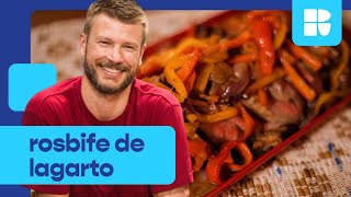 Rosbife de lagarto com pimentões  Rodrigo Hilbert  Tempero de Família [upl. by Castor]