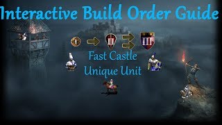 Interactive Build Order Guide 5  Fast Castle Unique Unit  Best score yet [upl. by Attenat]