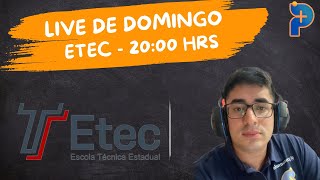 Resumão ETEC  Live de Domingo 02  Todas as matérias [upl. by Akemehc]