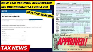 2024 IRS TAX REFUND UPDATE  Refunds Approved Processing Delays Transcript Updates IRS Notices [upl. by Zendah481]