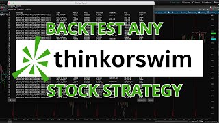 Backtest Any Stock Strategy In thinkorswim [upl. by Ilsa]