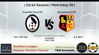 Coalville Town vs Alvechurch 130424 [upl. by Acemaj]