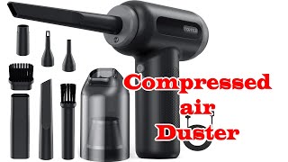 Compressed air Duster Yomile 2 in 1 150000RPM Cordless Air Duster with Mini Car Vacuum 9000mAh Batte [upl. by Yrret]