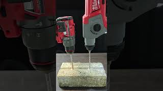 Milwaukee M12 Percussion vs SDS drill concrete test milwaukee milwaukeetools milwaukeepowertools [upl. by Fulvi]