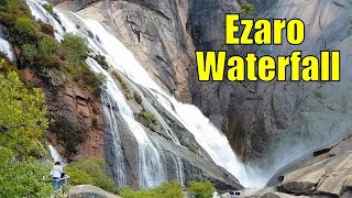 FERVENZA DO EZARO SPAIN  BEAUTIFUL EZARO WATERFALL [upl. by Winebaum200]