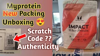 ⚡️⚡️ Myprotein New Packing Unboxing  Authenticity Checking Feature 😍 [upl. by Heinrick]