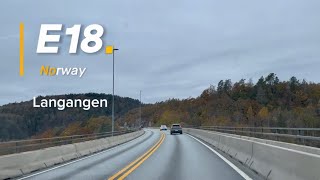 E18 Langangen Vestfold og Telemark Norge [upl. by Damahom]