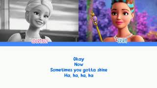 What If I ShineRemix  From quot Barbie in RockN Royals quot  Lyric Video [upl. by Rezzani748]