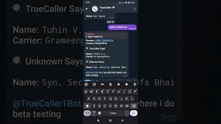 TrueCaller Bot in Telegram [upl. by Lyndel]