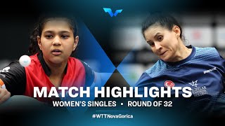 Highlights  Diya Parag Chitale vs Sibel Altinkaya  WS R32  WTT Contender Nova Gorica 2022 [upl. by Damalus775]