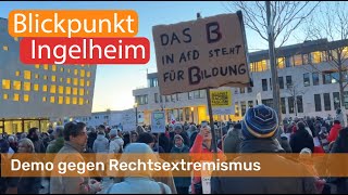 Demo gegen Rechtsextremismus  Blickpunkt Ingelheim [upl. by Aikim]