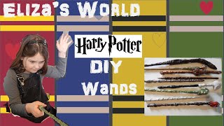 Harry Potter Wand DIY Craft With Extra Magic Inside [upl. by Arri]