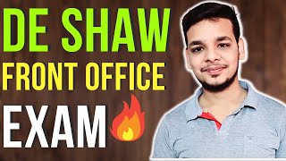 DE SHAW Interview Process  Front Office Tech Associate  DE Shaw Online Assessment  Exam 2024 [upl. by Marpet]