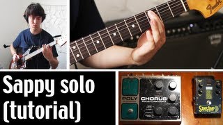 How To Play Sappy solo tutorial by Nirvana [upl. by Nnylyar]