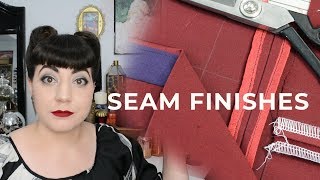 How I Finish Seams  Finishing Raw Edges in Sewing [upl. by Ehling292]