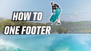 WAKEBOARDING  ONE FOOTER  HOW TO [upl. by Otreblide]