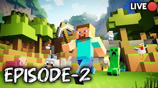 Minecraft survival series episode 2 Livestream minecraft minecraftsurvival crackbisht gaming [upl. by Auqinehs515]