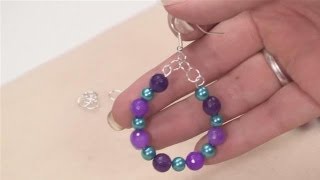 How To Make Hoop Earrings With Beads [upl. by Harriman]