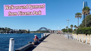 🇦🇺 Walk around Pyrmont from Pirrama Park to Union Square  April 2021 [upl. by Darya]