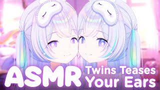 Twins Playfully Teases Your Sensitive Ears【ASMR】【Binaural Ear Licking Ear Cleaning Soft Whispers】 [upl. by Amitarp827]