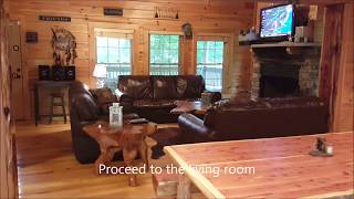 Poconos Log Cabin 1  5 bedroom Vacation Rental [upl. by Raymond]