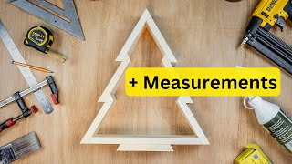 How to make a Wooden Christmas Tree  With Measurements  Simplest Design Ever [upl. by Ketty618]