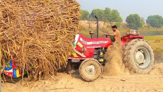 mf 385 tractor performance  fiat alghazi tractor power fails  tractor trolley video  Nadeem Vlog [upl. by Boni879]