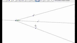 Deellijn tekenen met geogebra [upl. by Amaso]