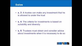 Equity amp Trusts  Powers and Duties of Trustees [upl. by Ihcehcu]