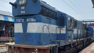 Aggressive Wdm3d chugging and accelerationDanapur jogbani express journey [upl. by Nwatna]