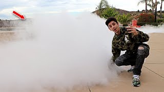 1000 POUNDS OF DRY ICE IN MY POOL CHALLENGE SUPER CRAZY  FaZe Rug [upl. by Ttirb]