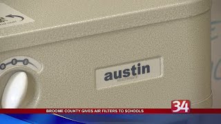 Broome County Gives Air Filters to Schools [upl. by Taub755]