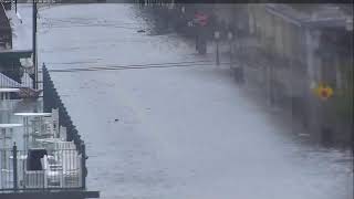 Galveston Webcam Live from the Downtown Strand  Hurricane Beryl impacts Texas Coast [upl. by Notlef]