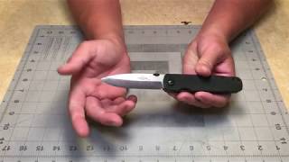 Knife Sharpening  Alex Steingraber Regrind Emerson A100 [upl. by Yelra517]