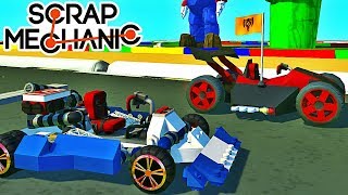 MARIO KART DANS SCRAP MECHANIC [upl. by Nauqahs]