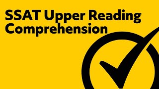 SSAT Upper Reading Comprehension Study Guide [upl. by Janeen445]