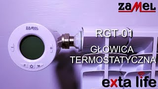 RGT01  Elektroniczna Głowica Termostatyczna  ZAMEL  EXTA LIFE [upl. by Aurie964]