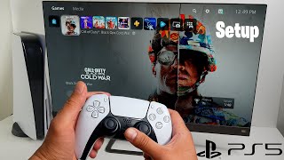 PlayStation 5 Initial Setup Startup Dashboard and Gameplay [upl. by Honan903]