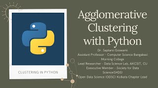 Agglomerative Clustering with Python [upl. by Kimbra]