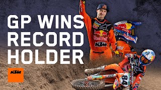 Jeffrey Herlings breaks the alltime motocross GP win record  KTM [upl. by Cavit193]