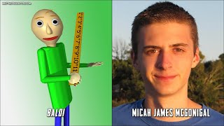 Baldis Basics in Education and Learning Characters And Voice Actors [upl. by Yartnoed]