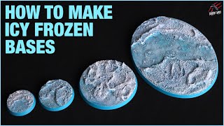 HOW TO MAKE ICE FROZEN SNOW BASES  Quick amp Easy  Warhammer Frostgrave Dungeons amp Dragons [upl. by Yssis893]