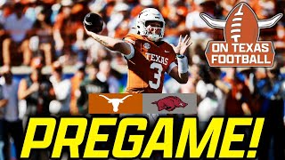 OTF PREGAME  3 Texas Longhorns at Arkansas Razorbacks  Quinn Ewers  SEC Football [upl. by Hercules914]