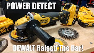 DEWALT POWER DETECT 20V XR Brushless 5quot Angle Grinder Review DCG415W1 [upl. by Vocaay]