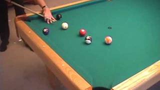 Using the 30 and 90 degree rules to aim billiard carom and kiss shots from VEPSI NV B69 [upl. by Lennox]