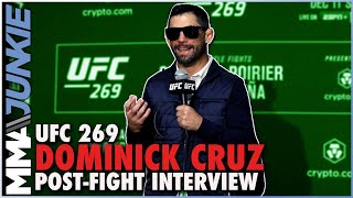 Dominick Cruz enjoying win not worried about whats next  UFC269 [upl. by Gardol]