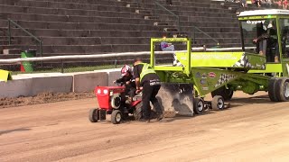 Teeswater Fair 2023 Garden tractor pulls Stockkids 650lbs [upl. by Pazice373]