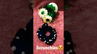 DIY Scrunchie 😍 diy sewing swerahina shorts viralshorts [upl. by Leid]