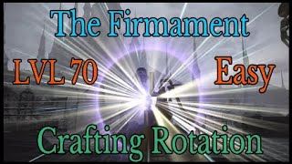 FFXIV The Firmament  Lvl 70 Items Crafting Rotation Closed Caption [upl. by Neerihs]