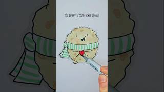 The easiest way to draw a cookie artreels doodle drawingtutorial drawdoodlingeasydraw cookie [upl. by Derr858]